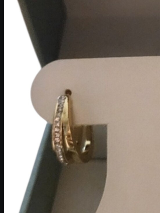 Sofia James New York Jewelry - NIB Sofia James New York Gold Tone Hoop Earrings With Premium Australian Crystal